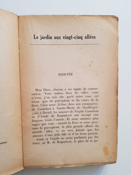 Le jardin aux vingt-cinq allées. Birabeau André