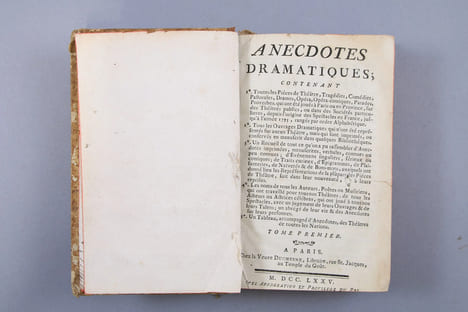 Anecdotes dramatiques contenant toutes les pièces de théâtre, tragédies, comédies, pastorales, drames, opéra, opéra-comiques, parades, proverbes qui ...