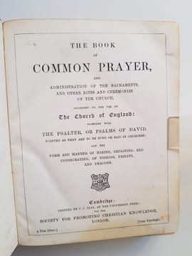 The Book of Common Prayer, and Administration of the Sacraments, and other Rites and Ceremonies of the Church, according to the use of the Church of ...