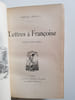 Lettres &agrave; Fran&ccedil;oise. Pr&eacute;vost Marcel