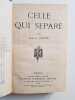 Celle qui s&eacute;pare. Coulomb Jeanne de