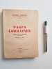 Pages lorraines. Lionnais Georges