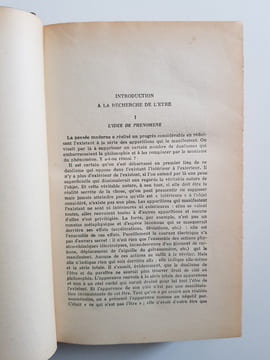 L'être et le néant ? Essai d'ontologie phénoménologique. Jean'Paul Sartre