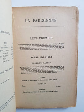 La Parisienne - Comédie en trois actes. Becque Henry