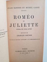 Roméo et Juliette - Opéra en cinq actes