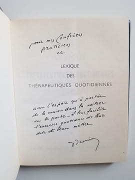 Lexique des thérapeutiques quotidiennes - Classées par indications. Drouin Henri