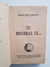 Tu mourras le