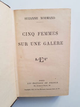 Cinq femmes sur une galère. Normand Suzanne