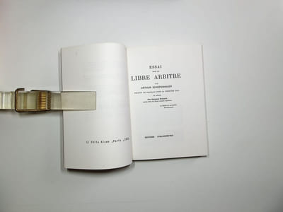 Essai sur le libre arbitre