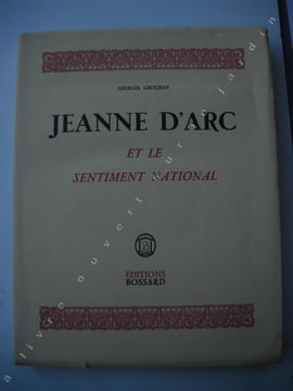 JEANNE D'ARC et le sentiment national. GEORGES GROSJEAN