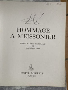 hommage à MEISSONIER. SALVADOR DALI