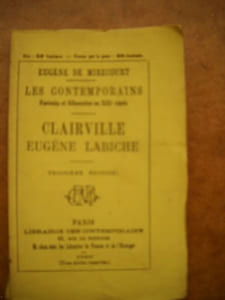 LES CONTEMPORAINS portraits et silhouettes au XIXè siècle : CLAIREVILLE EUGENE LABICHE