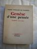 GENESE D'UNE PENSEE Lettres (1914-1919). PIERRE THEILHARD DE CHARDIN