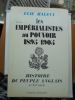 LES IMPERIALISTES AU POUVOIR 1895/1905HISTOIRE DU PEUPLE ANGLAIS AU XIX SIECLE Epilogue I. ELIE HALEVY