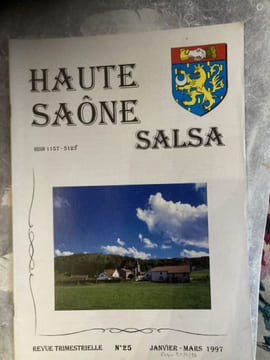 VOIR IMAGE POUR LA TABLE DES MATIERES. HAUTE SAONE SALSA
