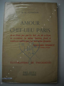 Amour chef- lieu PARIS. (recueil de poésie).