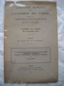 Congrès de RABAT du 28 mars au 30 mars 1934. Extraits des comptes rendus de la 58e session. Le plateau alluvionnaire de SAINT-JULIEN à MEZIERES ( ARDENNES ). Géographie, stratigraphie, paléontologie, préhistoire, par le Dr BASTIN