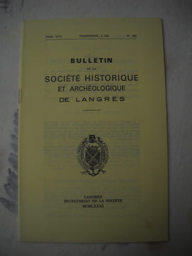 Bulletin de la société historique et archéologique de LANGRES:Le collège de LANGRES avant l'intallation des Jésuites . IV. Les régents par G. ...