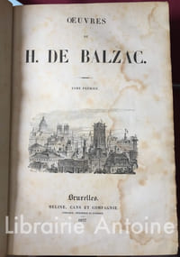 Oeuvres de H. De Balzac.