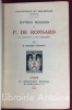 Oeuvres meslées de P. de Ronsard avec éclaircissements et notice bibliographique par M. Hugues Vaganay.. RONSARD (Pierre de)