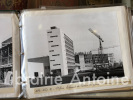 Lot de 46 photographies anciennes montrant la construction et l'aménagement du Centre Hospitalier Universitaire de Créteil, aujourd'hui le CHU Henri ...