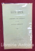 Les Dix de l'Académie des Goncourt. Satire par Victor Sainbault. SAINBAULT (Victor)