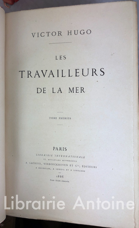 Notre-Dame de Paris (1482) ; les travailleurs de la mer - Victor Hugo -  Gallimard - Grand format - Librairie Gallimard PARIS