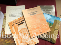Noël DUVAL François BARATTE conservateurs au Musée du Louvre. - Les ruines de Sufetula Sbeïtla. Tunis, Société Tunisienne de Diffusion 1973. In-8 (h. 23,5 cm.), 115 pp. broché, illustré de photographies et dessins.- Les ruines d'Ammaedara Haïdra. Tunis, Société Tunisienne de Diffusion 1974. In-8 (h. 23,5 cm.), 76 pp.- Eugène ALBERTINI. L'Afrique romaine. Inspecteur général des antiquités et des musées de l'Algérie. Alger, Direction de l'Intérieur et des Beaux-Arts, 1950. In-8 (h. 23,5 cm.), 112 pp. nombreuses photographies, carte. - André BERTHIER. Archiviste paléographe, Directeur du musée Mercier. Tiddis, antique Castellum Tidditanorum. Alger, Direction de l'Intérieur et des Beaux-Arts,  1951. In-8 (h. 23,5 cm.), 55 pp. broché, nombreuses photographies, carte.- Stéphane GSELL Inspecteur général des antiquités et des musées de l'Algérie. Cherchel, antique Iol-Caesarea. Alger, Direction de l'Intérieur et des Beaux-Arts,  1952. In-8 (h. 23,5 cm.), 125 pp. broché, nombreuses photographies, carte.- Bulletin des travaux de l'Institut National d'Archéologie et d'Art. Comptes rendus. Avril-juin 1988. Tunis, 1988. In-8 (h. 24 cm.) 94 pp. broché, photographies coul. et n.b.  Sommaire : Azedine BESCHAOUCH. Le "septième mille" dans la topographie de deux aqueducs de proconsulaire (Tunisie)Fethi BEJAOUI. Nouvelles découvertes chrétiennes dans les régions de Thelepte et de Jilma et à propos d'une coupe en bronze à décor biblique.Zeineb Benzina BEN ABDALLAH. La mention des servitudes prédiales dans une dédicace à "Ammaedara" personnifié, faite par un légat d'Afrique proconsulaire. Mongi ENNAIFER. Recherches tuniso-françaises sur la mosaïque antique.L. Ladjimi SEBAI. Un site de la Tunisie centrale : Agger. - Serge LANCEL. La colline de Byrsa à l'époque punique. collection Introduction à la connaissance de Carthage. Paris, Editions Recherche sur les Civilisations, 1983. In-8 (h. 21 cm.) 58 pp. broché. - De Carthage à Kairouan. 2000 ans d'art et d'histoire en Tunisie. Paris, Association Française d'Action Artistique, 1983. In-4 (h. 27 cm.), 280 pp. broché. Catalogue de l'exposition au Musée du Petit Palais du 20 octobre 1982 au 27 février 1983. 