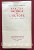 Analyse spectrale de l'Europe.  Traduction A. Hella et O. Bournac.. KEYSERLING (Comte Hermann von)