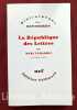 La République des Lettres. . FUMAROLI (Marc)