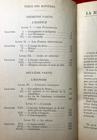 La Religion romaine antique. Les éléments pré-romains - L'action des Dieux - Présages et vaticinations - Les apports grecs et orientaux - Les oracles - La voix du peuple - Le culte solaire - L'avènement du christianisme.