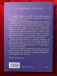 La France foutue. Tragédie lubrique et royaliste en trois actes et en vers. A Barbe-En-Con en Foutro-Manie. L'an des fouteurs 5796.