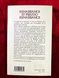 Renaissance et Pseudo Renaissance. Traduit de l'italien par Christian Paoloni. Préface de Patrick Mauriès.