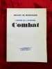 Combat. L'envers de l'aventure.. MONFREID (Henry de)