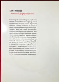 Sonic Process. Une nouvelle géographie des sons. 