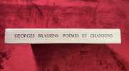 Po&egrave;mes et chansons.. BRASSENS (Georges)
