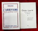 L'arrivisme. Essai de psychologie concr&egrave;te.. OSSIP-LOURIE