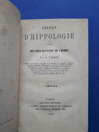 Abrégé d'Hippologie à l'usage des sous-officiers de l'Armée