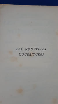 Les Nouvelles nourritures. 

