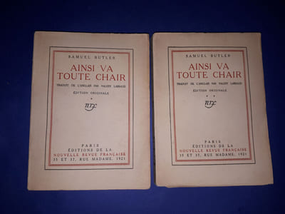Butler Samuel et Valéry Larbaud
Ainsi va toute chair.