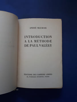Introduction à la méthode de Paul Valéry
. André Maurois