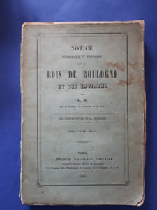 Notice pittoresque et historique sur le bois de Boulogne et ses environs
