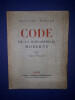 Code de la bibliophilie moderne
. Robert Maurice 
