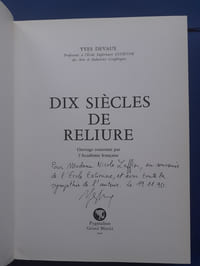 Dix siècles de reliure

