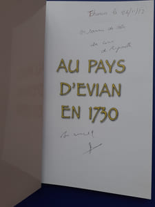 Au pays d'Evian en 1730
