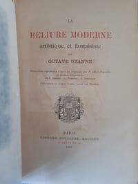 La Reliure Moderne Artistique et fantaisiste.