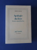 Apologie du livre

. Darnton, Robert ; Sené, Jean-François

