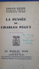La Pens&eacute;e de Charles P&eacute;guy
. Mounier, Emmanuel - P&eacute;guy , Marcel - Izard, Georges
