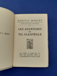 Les Aventures de Tyl Ulespiegel
Traduit de l'Allemand par Pierre Jannet, et illustré par A.F Cosyns.