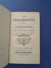 La Philosophie de l'Histoire